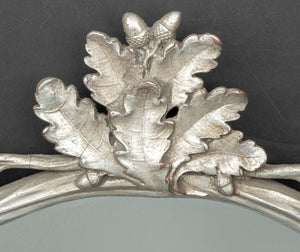 Baroque Revival Oak & Acorn Silvered Wood Mirror (8415711297843)