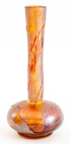 Lhomme Lefevre French Art Nouveau Cameo Glass Vase
