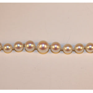 Strand of Cultured Pearls with Enameled 14K Clasp (6719707906205)