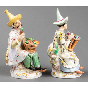 Pair of Sitzendorf Porcelain Chinoiserie Figures (7229383901341)