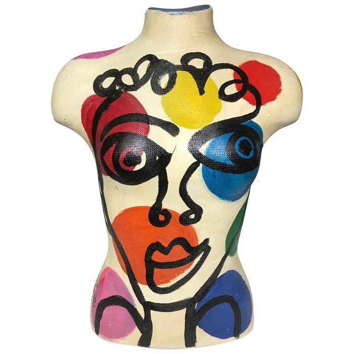 Peter Keil Expressionist Painted Mannequin Torso