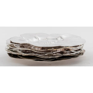 International Silver Co. Silver Plate Flower Plates, set of 7 (7221482946717)