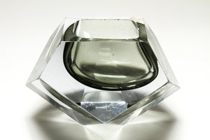 Murano Sommerso Italian Art Glass Bowl By Mandurzzato (6719997214877)