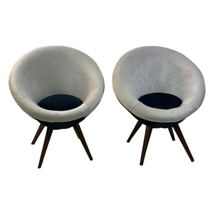Modern Lounge Chairs in Style of Jean Royère