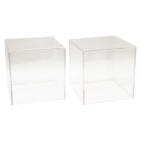 Modern Acrylic Display Pedestal Cubes or Side Tables