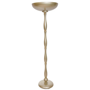 Brazilian Mid-Century Modern Torchiere Lamp in Light Gold (6719613829277)