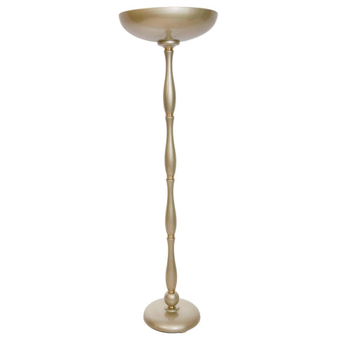 Brazilian Mid-Century Modern Torchiere Lamp in Light Gold