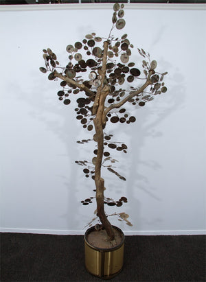 Curtis Jere Brutalist Tree Sculpture in Metal and Wood (6719569526941)