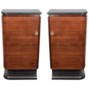 Art Deco Marble Topped Bar Cabinets (6719656919197)