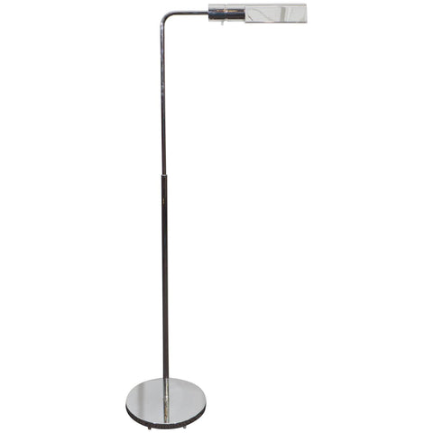 Polished Chrome Reading Floor Lamp by Casella