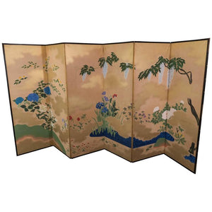 Late Meiji-Early Showa Period Japanese Six-Panel Screen (6719680446621)