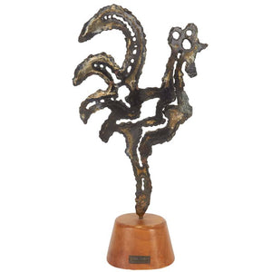 Brutalist Style Rooster by Bill Lett, Bronze (6719583027357)