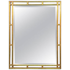 Giltwood Faux Bamboo Decorator Mirror (6719823413405)