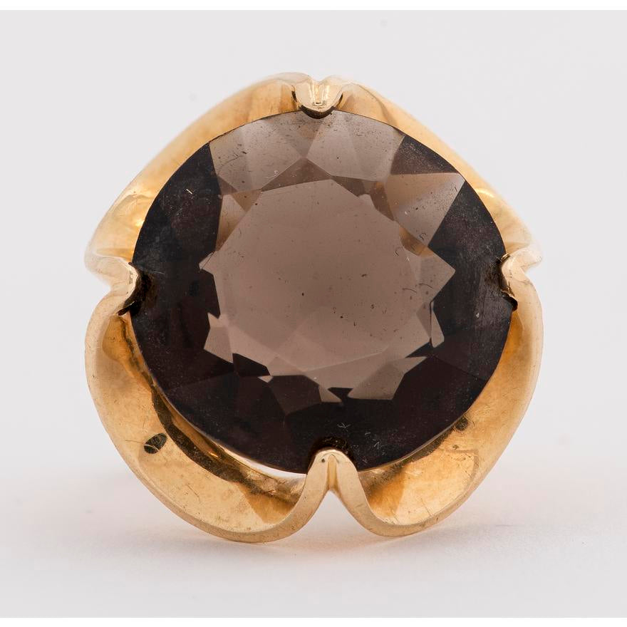 Eastern Mediterranean 1960-70s, 18k Gold Smoky Topaz Ring. – T Niklasson  Gallery