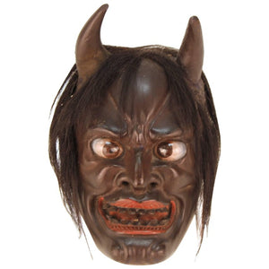 Japanese Edo Period Ike Mask 'Devil Face' (6719812534429)