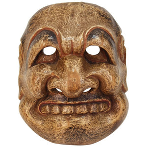 Japanese Edo Period Kyogen Mask of a Nio Guardian (6719814008989)