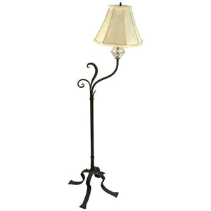 Mid-Century Modern Wrought Iron Standing Lamp (6719834751133)