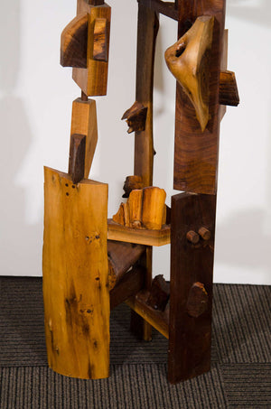 George Nakashima Style Modern Abstract Wood Floor Sculpture (6719656624285)