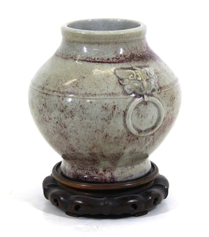 Chinese Qing Style Celadon Ceramic Jar Vase (6787387981981)