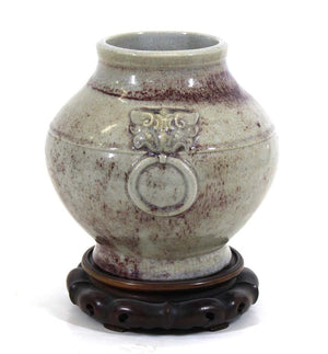 Chinese Qing Style Celadon Ceramic Jar Vase (6787387981981)