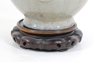 Chinese Qing Style Celadon Ceramic Jar Vase (6787387981981)