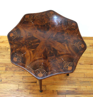 English Edwardian Style Parquetry Side Table (6787281485981)