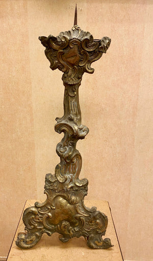 Italian Baroque Repousse Silver Candlesticks (7165740286109)