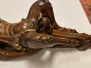 Italian Florentine Carved Wood Dog Wall Sculptures (7165858873501)