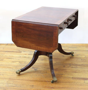 English Regency Sofa Table, 19th Century (6927947595933)