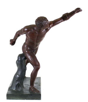 French Grand Tour Borghese Gladiator in Cast Metal (6879838109853)