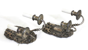 Caldwell American Renaissance Revival Wall Sconces in Silvered Bronze (6955182981277)