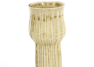 Japanese Mid-Century Glazed Ceramic Lotus Vase (6954991943837)