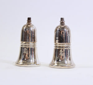 Pair of Silver Bell Salt and Pepper Shakers Marked "The Ritz" (7191183818909)