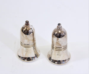 Pair of Silver Bell Salt and Pepper Shakers Marked "The Ritz" (7191183818909)