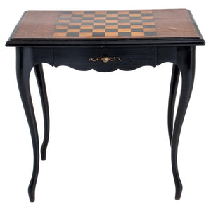 Louis XV Style Ebonized Games Table (7422035886237)