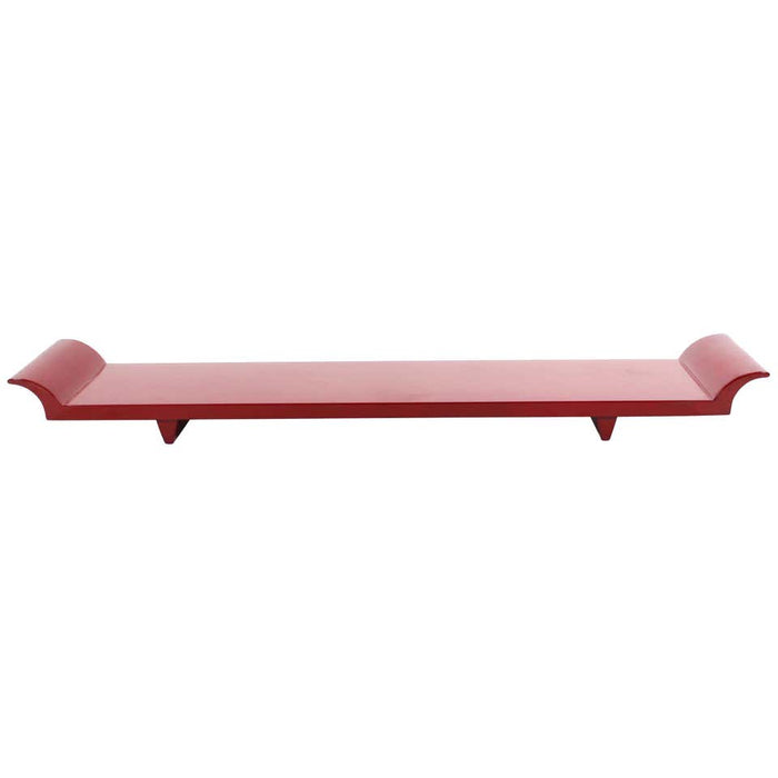 Modern Asian Style Red Lacquered Display Board