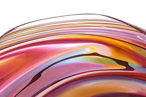 Modern Studio Art Glass Sculptural Bowl (6795561861277)