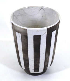 Modern Studio Pottery Vase with Geometric Pattern (6785498415261)