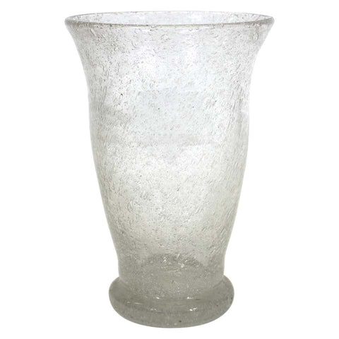 Seguso Attributed Italian Pulegoso Glass Vase
