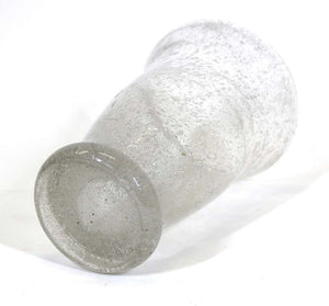 Seguso Attributed Italian Pulegoso Glass Vase (6785097662621)