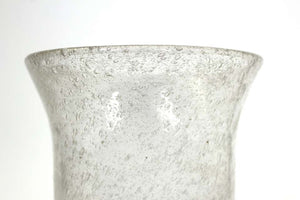 Seguso Attributed Italian Pulegoso Glass Vase (6785097662621)