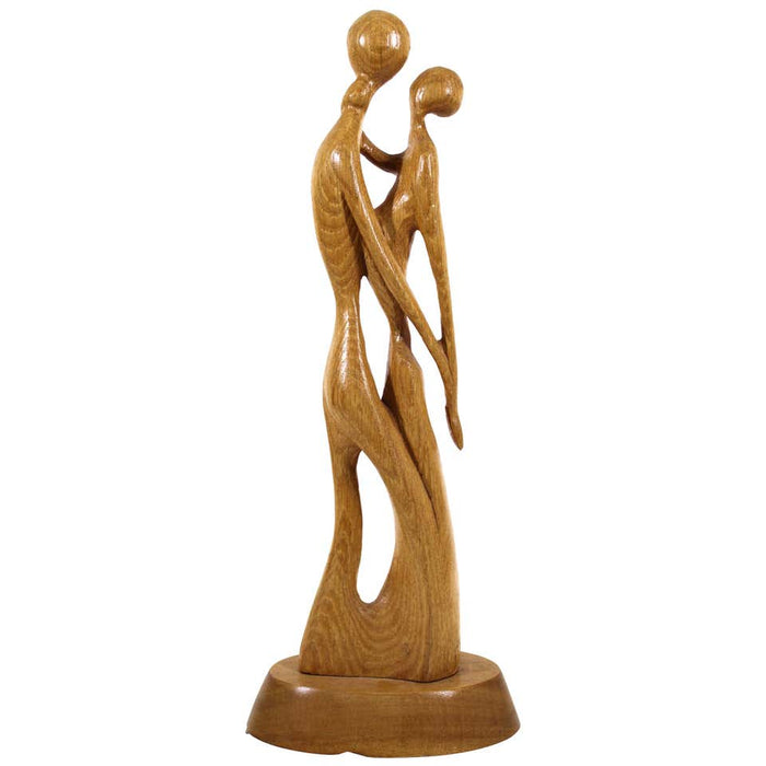 Thomas Bazis Mid-Century Modern Carved Wood Figural Sculpture