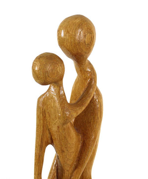 Thomas Bazis Mid-Century Modern Carved Wood Figural Sculpture (6756936843421)