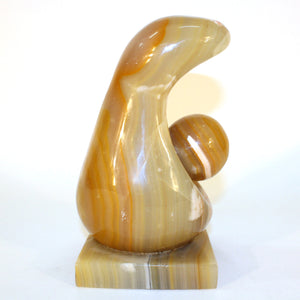 Abstract Onyx Sculpture of Mother and Child (6719719440541)