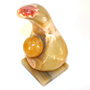 Abstract Onyx Sculpture of Mother and Child (6719719440541)