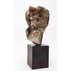 Abstract Soapstone Sculpture in Head Form (6719976177821)