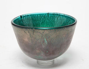 Adam Aaronson Modern English Art Glass Bowl front (6719956517021)