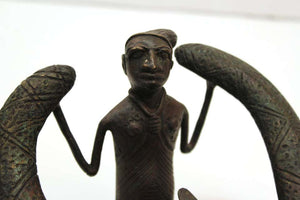 African Cameroon Tribal Bronze Mask (6719964283037)