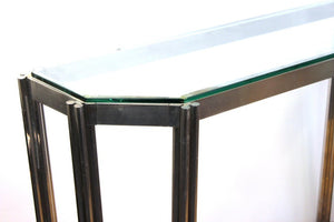 Alessandro Albrizzi Chrome Wall Console with Glass Top detail 3 (6719936626845)
