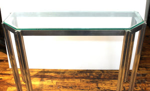 Alessandro Albrizzi Chrome Wall Console with Glass Top top (6719936626845)
